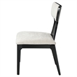 Bowery Hill Open-Back Side Chair Set of Two in White Chenille