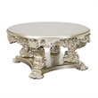 Bowery Hill Coffee Table with Sculptural Carved Base in Antique Gold