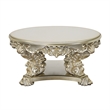 Bowery Hill Coffee Table with Sculptural Carved Base in Antique Gold