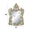 Bowery Hill Wall Mirror with Sculptural Scrollwork in Antique Gold