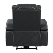 Bowery Hill Power Motion Recliner with Bluetooth Speakers in Dark Gray