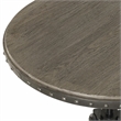 Bowery Hill 3-Piece Adjustable Dining Set with Wood and Metal in Gray Oak