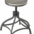 Bowery Hill 3-Piece Adjustable Dining Set with Wood and Metal in Gray Oak