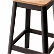 Bowery Hill Wood Bar Stool in Natural and Black