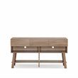 Bowery Hill Rectangular Wood TV Stand with 3 Drawers in Light Oak