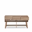 Bowery Hill Rectangular Wood TV Stand with 3 Drawers in Light Oak
