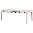 Bowery Hill Rectangular Wooden Dining Table with 6 Drawers in Antique White
