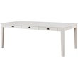 Bowery Hill Rectangular Wooden Dining Table with 6 Drawers in Antique White