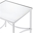 Bowery Hill Square Metal & Glass End Table in Chrome Finish with Mirrored Top