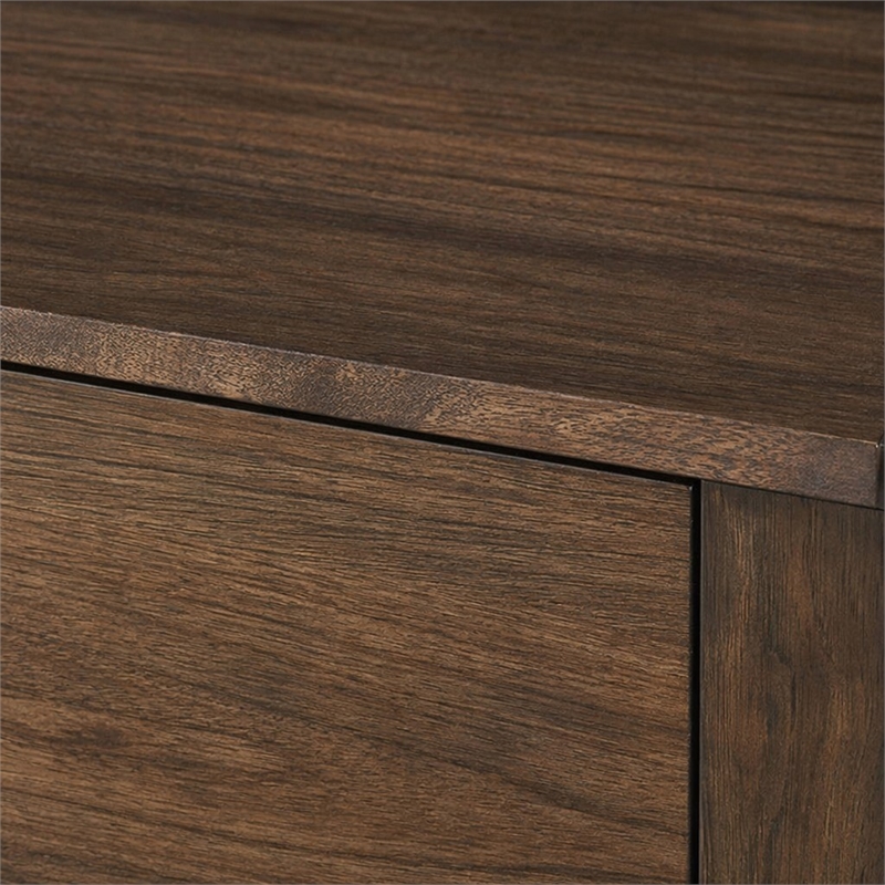 Bowery Hill 6-Drawer Dresser in Oak Wood Finish
