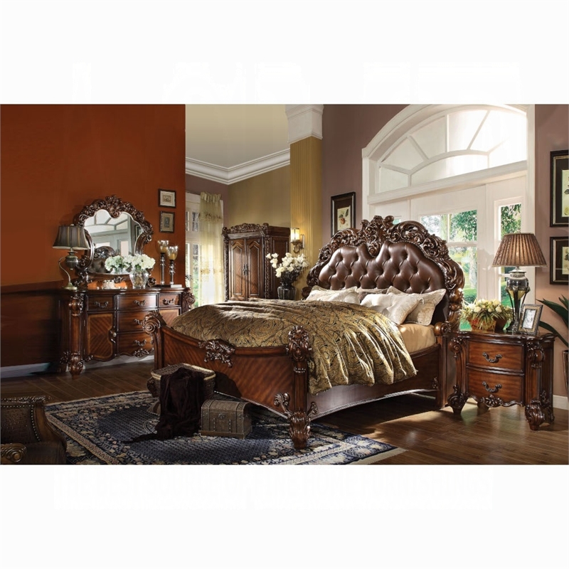 Bowery Hill 2-Drawer Bedroom Nightstand in Cherry Finish
