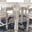 Bowery Hill Wooden Counter Height Table in Antique Pearl Finish