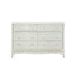 Bowery Hill Transitional 6-Drawer Wood Dresser in Ivory Finish