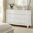 Bowery Hill Transitional 6-Drawer Wood Dresser in Ivory Finish