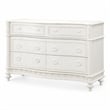 Bowery Hill Transitional 6-Drawer Wood Dresser in Ivory Finish