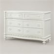 Bowery Hill Transitional 6-Drawer Wood Dresser in Ivory Finish