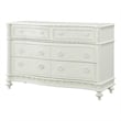 Bowery Hill Transitional 6-Drawer Wood Dresser in Ivory Finish