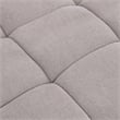 Bowery Hill Modular L-Shaped Sectional Sofa in Gray Linen Fabric