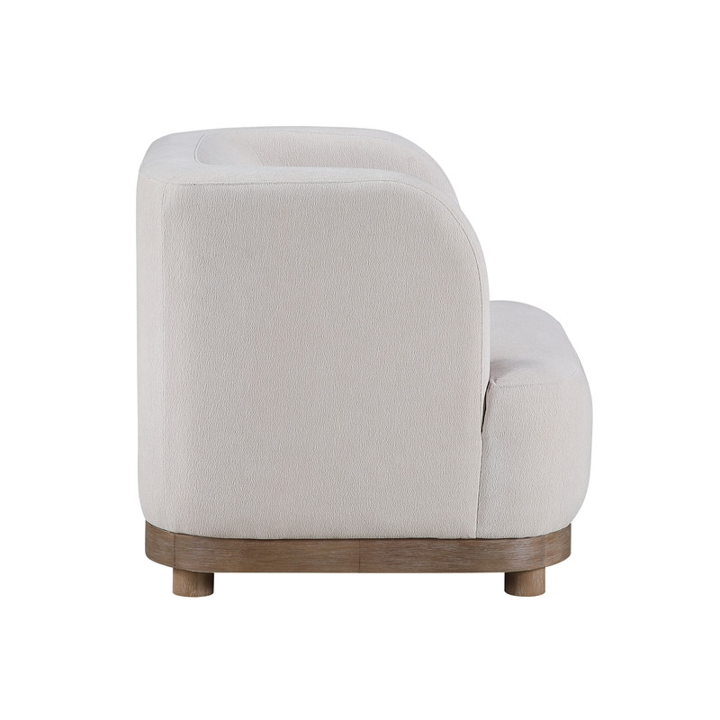 Bowery Hill Duncan Chair in Beige Chenille