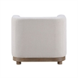 Bowery Hill Duncan Chair in Beige Chenille