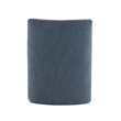 Bowery Hill Denim Linen Arm Chair with Casters and Swivel