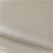 Bowery Hill Vanity Stool in Synthetic Leather and Pearl White