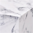Bowery Hill Contemporary ECC/Wood Square End Table in White Engineered Stone