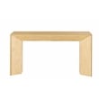 Bowery Hill Contemporary Pine Wood Sofa Table in Natural Oak