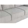 Bowery Hill Taupe Chenille Sofa with Button Tufted Details