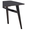 Bowery Hill Solid Wood Rectangular Dining Table in Black