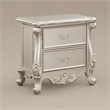 Bowery Hill Bently Nightstand with 2 Drawers in Champagne Finish