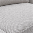 Bowery Hill Contemporary Fabric Sofa in Gray with Metal Base Frame