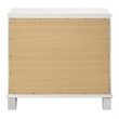 Bowery Hill 2-Drawer Contemporary Nightstand in Pearl White