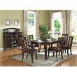 Bowery Hill Wooden Dining Table with Leaf in Dark Walnut Finish