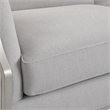 Bowery Hill Contemporary Beige Fabric Loveseat with Pillows