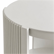 Bowery Hill End Table with Sintered Stone Top in Champagne Finish
