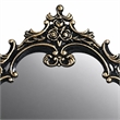Bowery Hill Transitional Wood Mirror in Gold and Black Finish