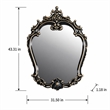 Bowery Hill Transitional Wood Mirror in Gold and Black Finish