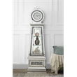 Bowery Hill Noralie Grandfather Clock with Mirrored Frame and LEDs