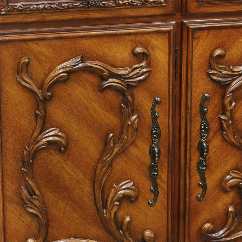 Bowery Hill 5-Drawer Wood Chest in Cherry Oak