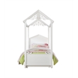 Bowery Hill Full Canopy Bed in White Wood Finish with Cottage Design