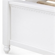 Bowery Hill Full Canopy Bed in White Wood Finish with Cottage Design