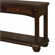 Bowery Hill Wooden Sofa Table with Bottom Shelf and Cherry Finish
