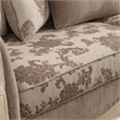 Bowery Hill Ragenardus Sofa in Gray Fabric and Antique White