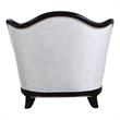 Bowery Hill Beige Wingback Chair with 2 Accent Pillows and Traditional Frame