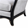 Bowery Hill Beige Wingback Chair with 2 Accent Pillows and Traditional Frame