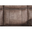 Bowery Hill 2-Tone Chocolate Velvet Sectional Sofa with Reclining Seats