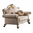 Bowery Hill Handcrafted Chair in Patterned Fabric and Antique Pearl