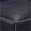 Bowery Hill Modular Sectional Wedge in Vintage Blue Top Grain Leather