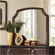 Bowery Hill Transitional Bedroom Mirror without Beveled Edge in Espresso